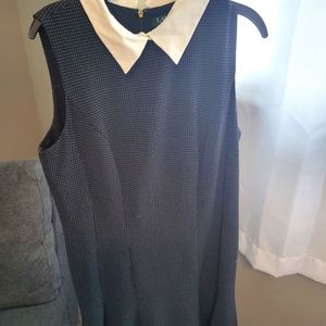 Black with small white polka dots Ralph Lauren size 10